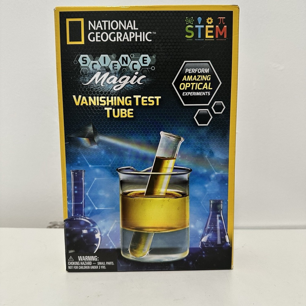 National Geographic Vanishing Test Tube Science Magic STEM Learning Open Box